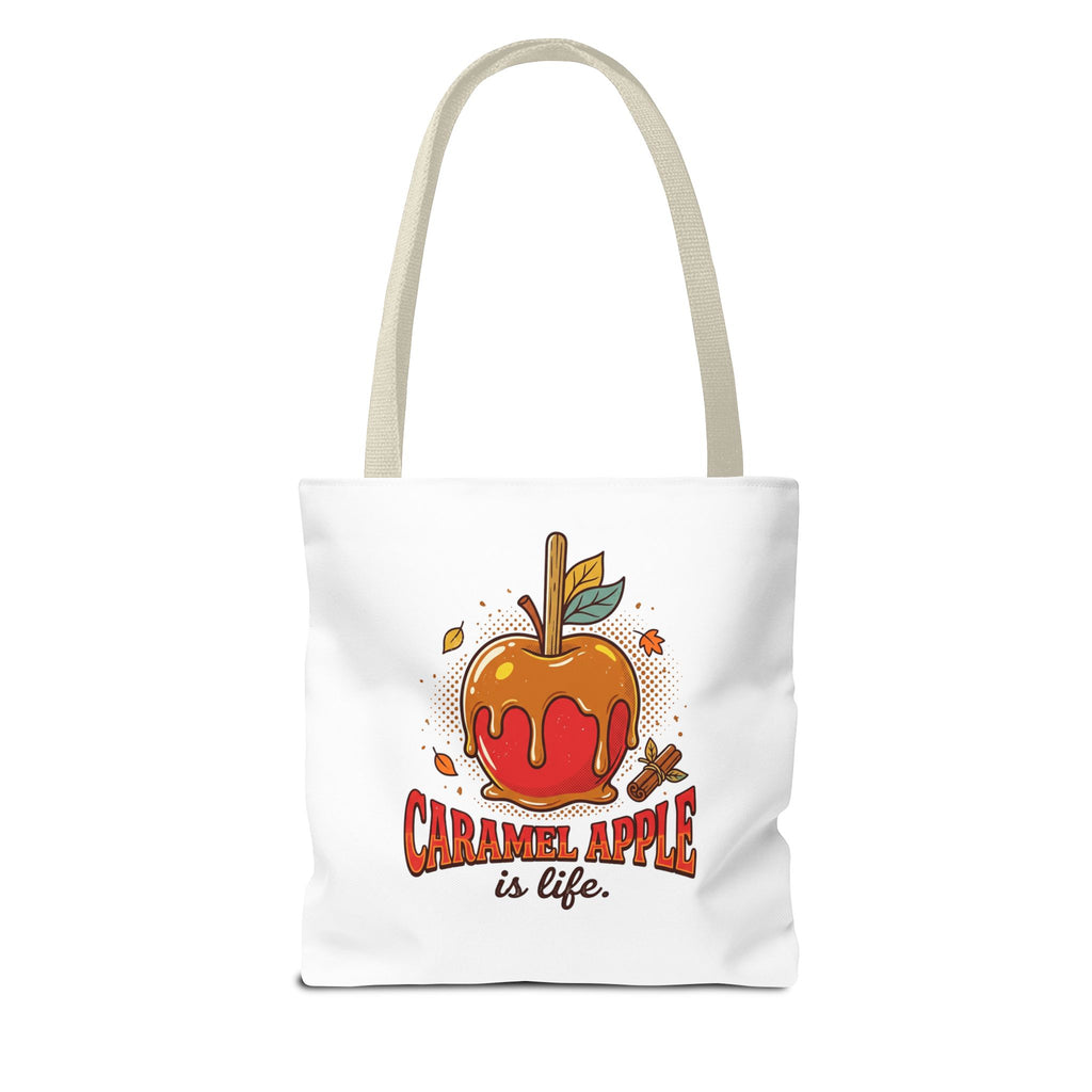 Caramel Apple Is Life Tote Bag | Apple Lover, Cozy Fall Bag