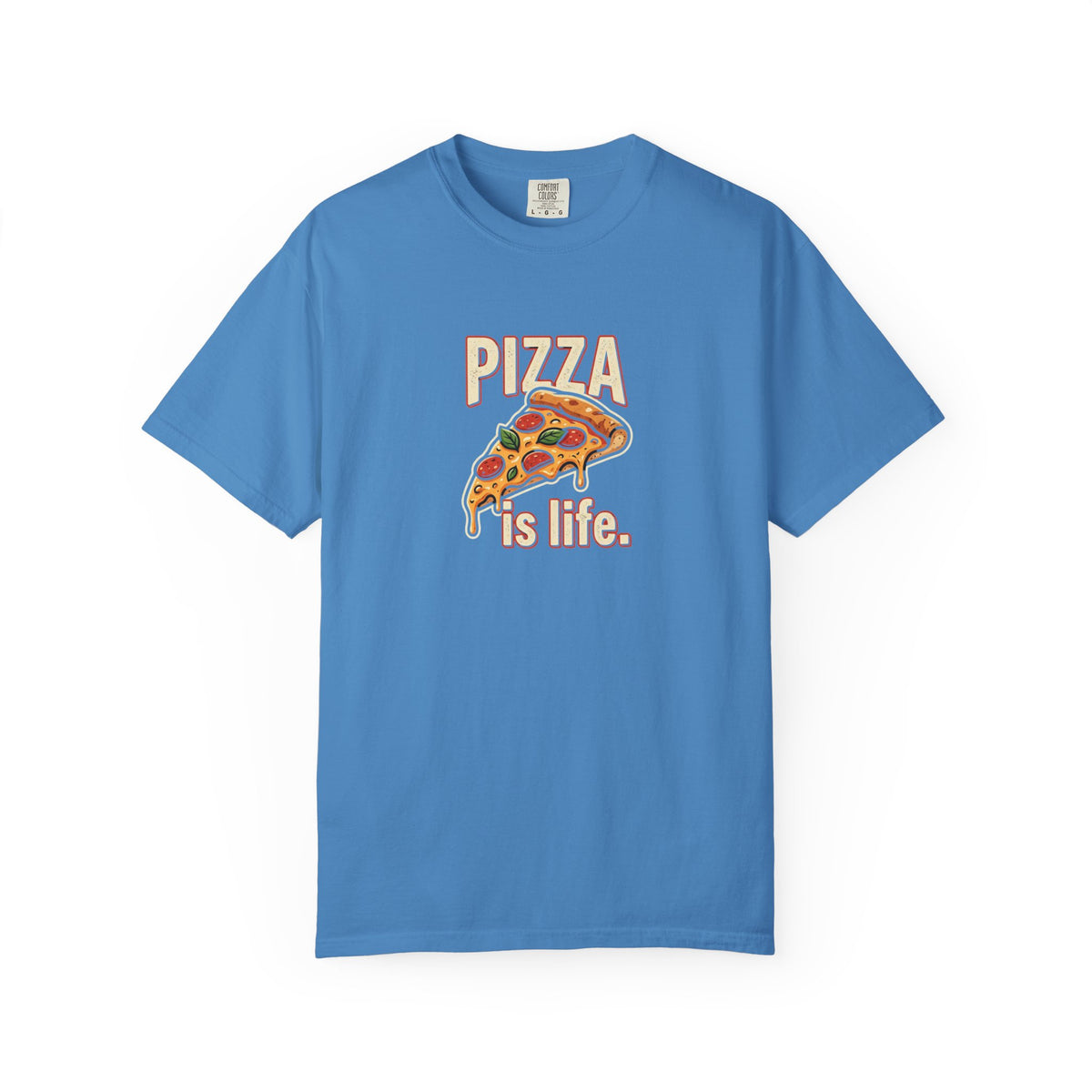 Pizza Is Life slice graphic T-shirt | Pizza Lover Tee