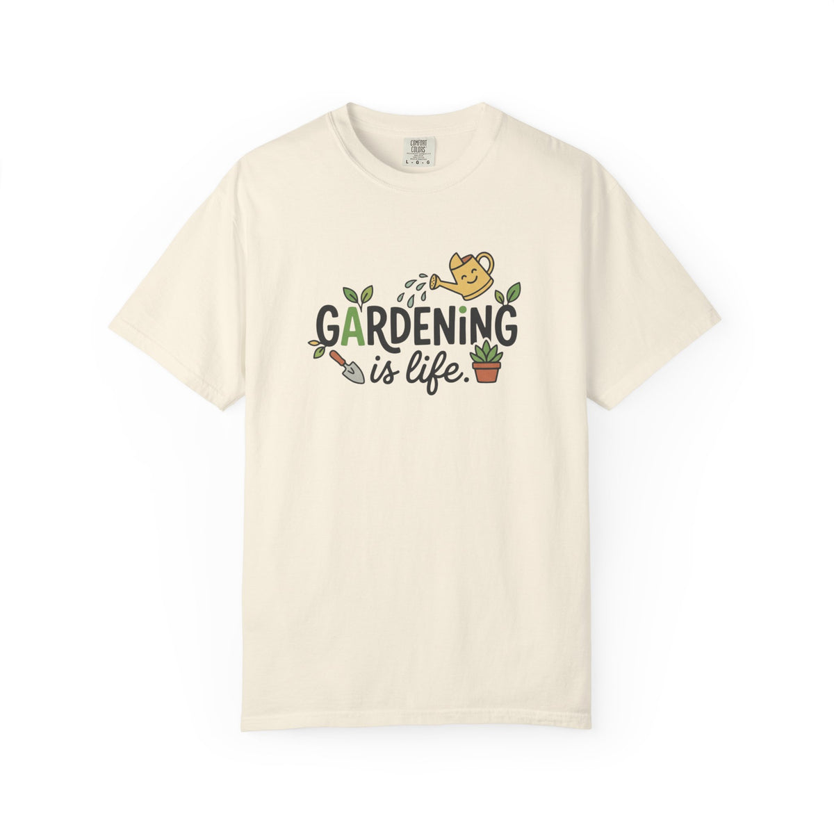 Gardening Is Life Illustration T-Shirt | Garden Lover, Gardener Tee