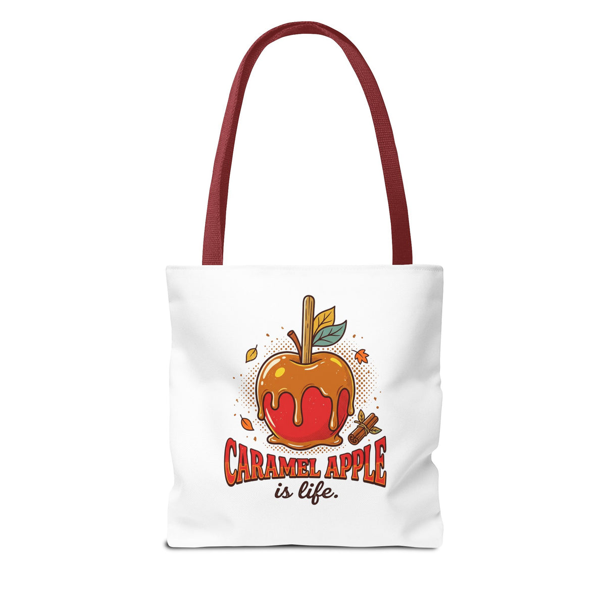 Caramel Apple Is Life Tote Bag | Apple Lover, Cozy Fall Bag