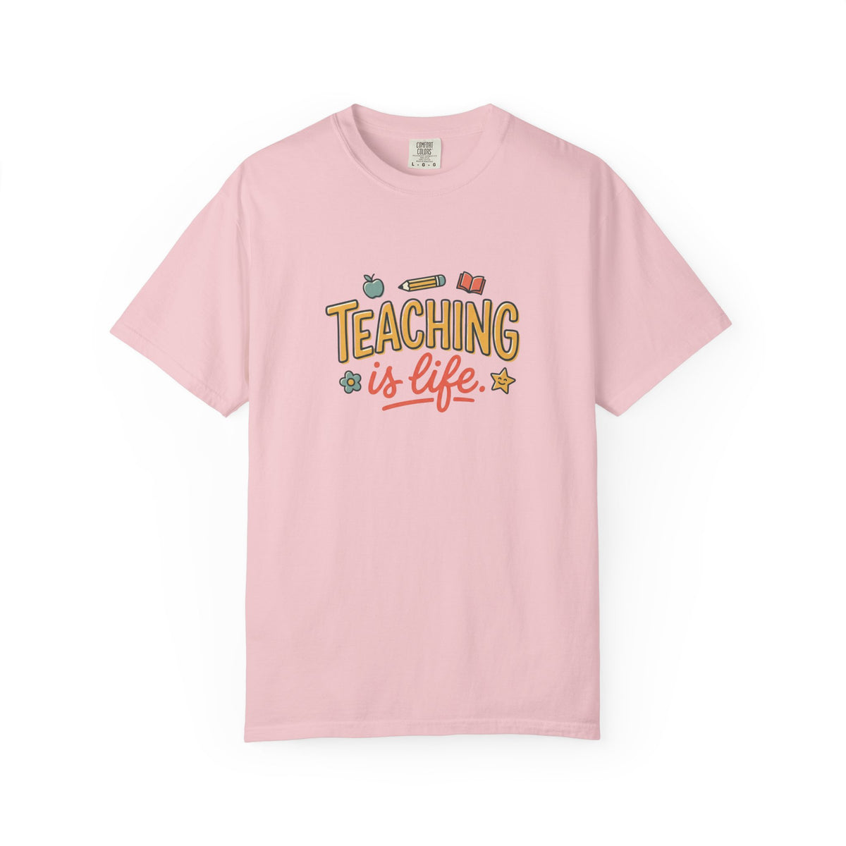 Teaching Is Life Illustration T-Shirt | Teacher, Educator Tee