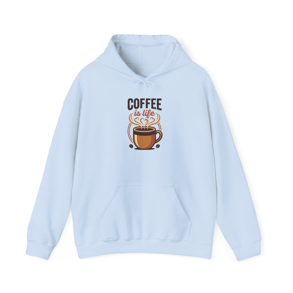 Coffee Is Life Graphic Hoodie | Coffee Lover, Cozy Caffeine Sweatshirt