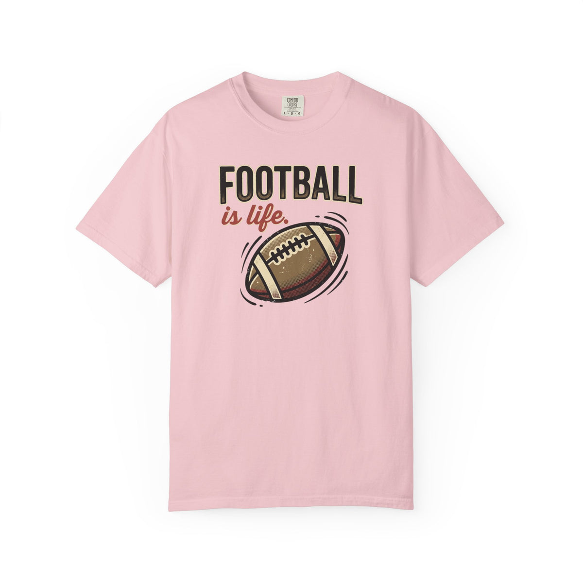 Football Is Life Illustration T-Shirt | Game Day, Football Lover Tee