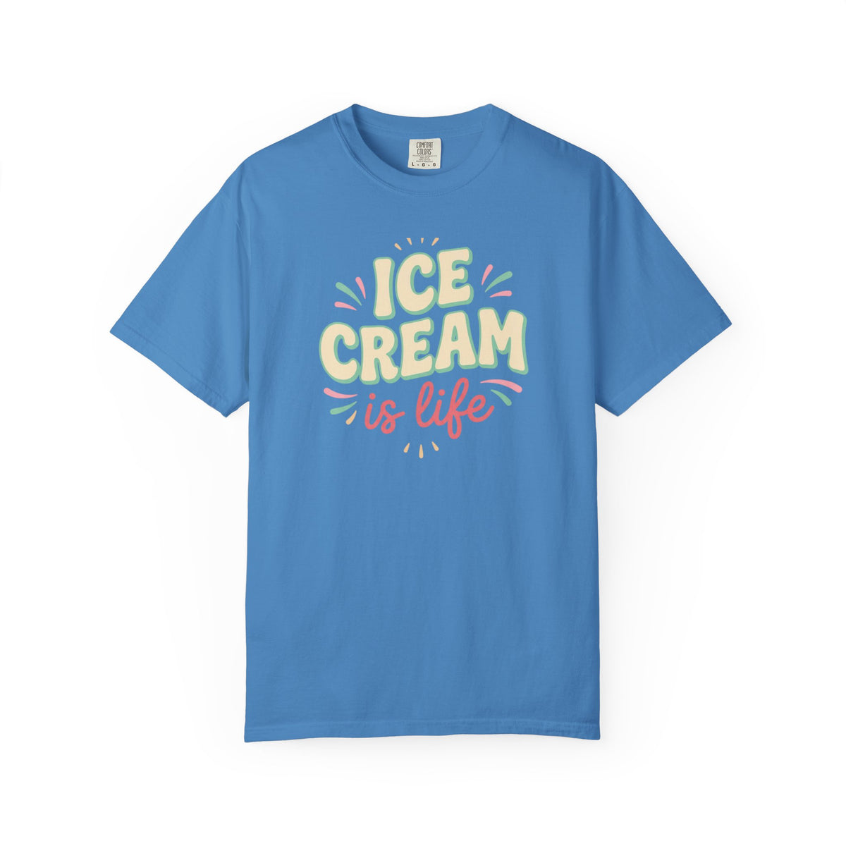 Ice Cream Is Life Illustration T-Shirt | Sweet Treat, Ice Cream Lover Tee