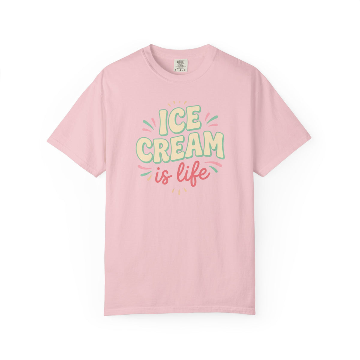 Ice Cream Is Life Illustration T-Shirt | Sweet Treat, Ice Cream Lover Tee