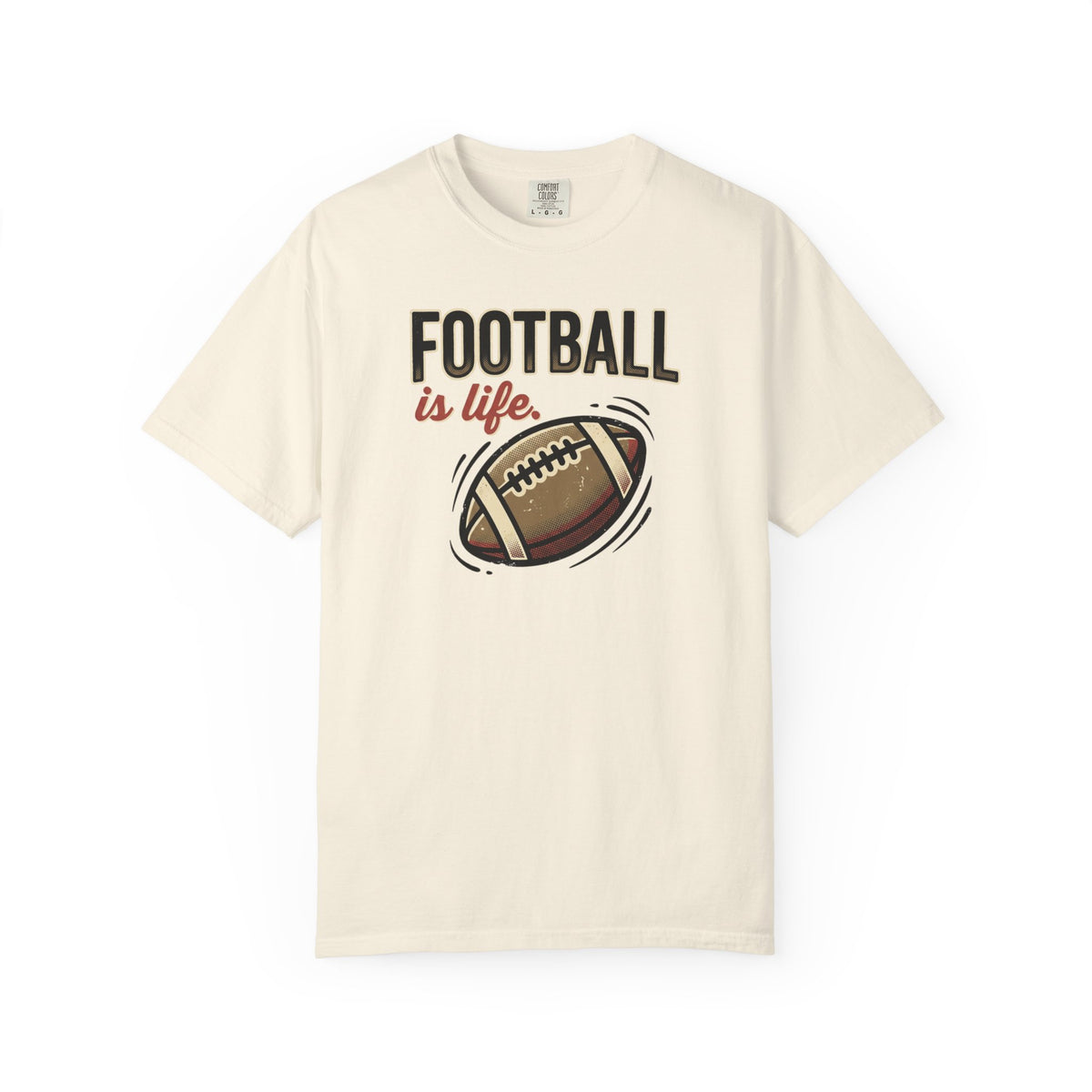 Football Is Life Illustration T-Shirt | Game Day, Football Lover Tee