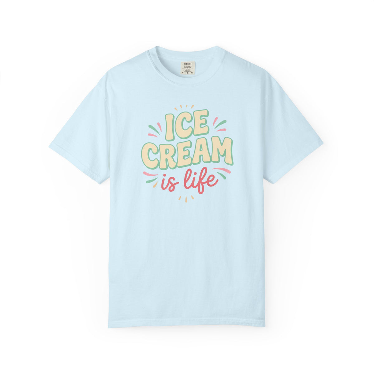 Ice Cream Is Life Illustration T-Shirt | Sweet Treat, Ice Cream Lover Tee