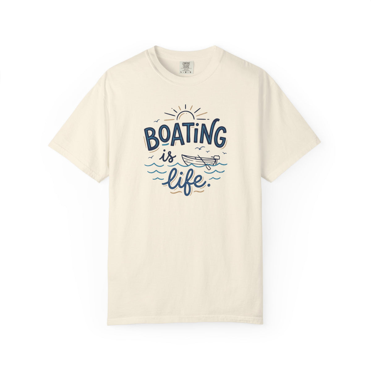 Boating Is Life Illustration T-Shirt | Boat, Lake Lover Tee