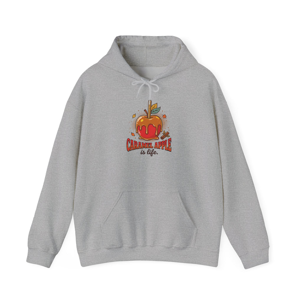 Caramel Apple Is Life Graphic Hoodie | Apple Lover, Cozy Fall Sweatshirt
