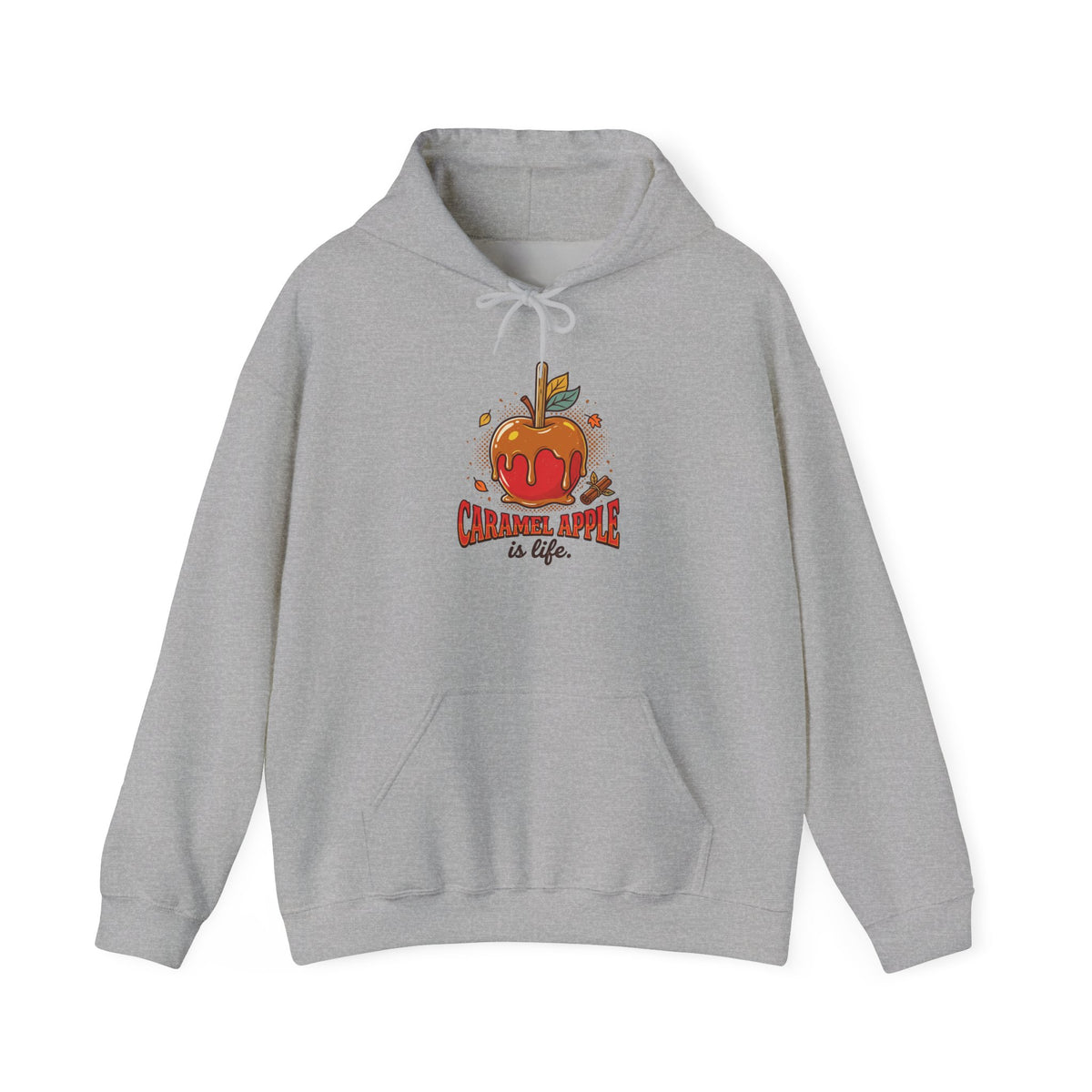 Caramel Apple Is Life Graphic Hoodie | Apple Lover, Cozy Fall Sweatshirt