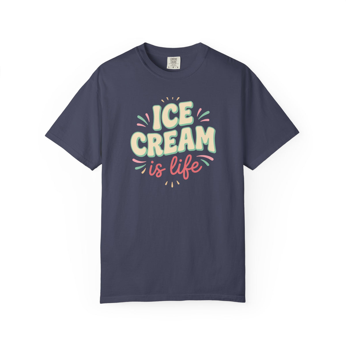 Ice Cream Is Life Illustration T-Shirt | Sweet Treat, Ice Cream Lover Tee