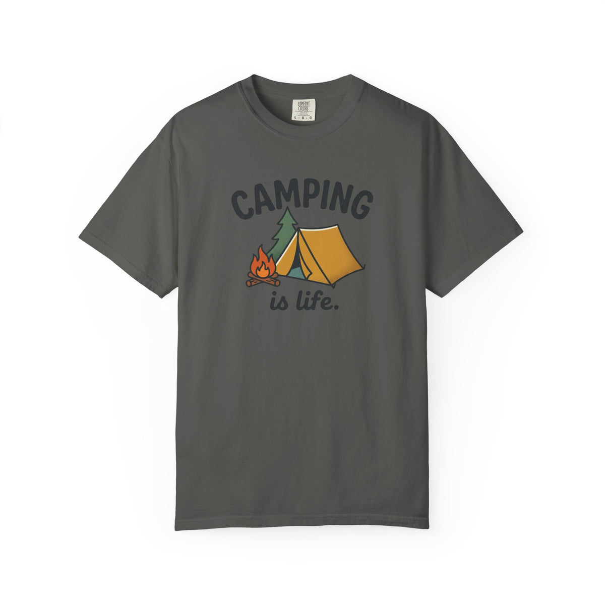 Camping Is Life Illustration T-Shirt | Camper, Outdoor Lover Tee