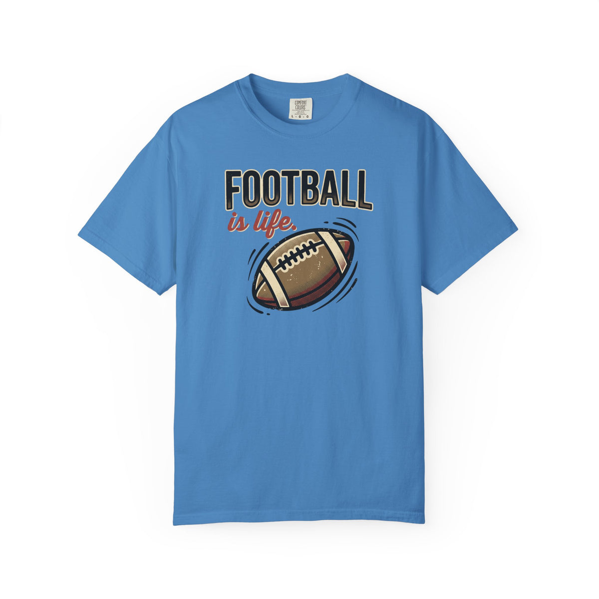 Football Is Life Illustration T-Shirt | Game Day, Football Lover Tee