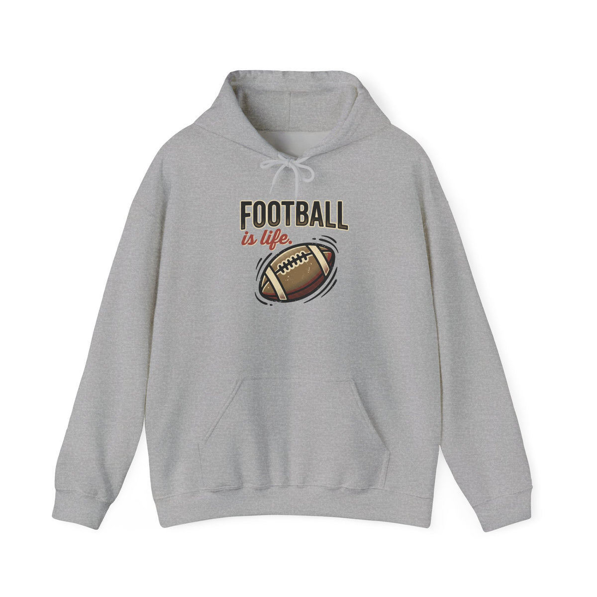 Football Is Life Graphic Hoodie | Football Lover, Game Day Sweatshirt