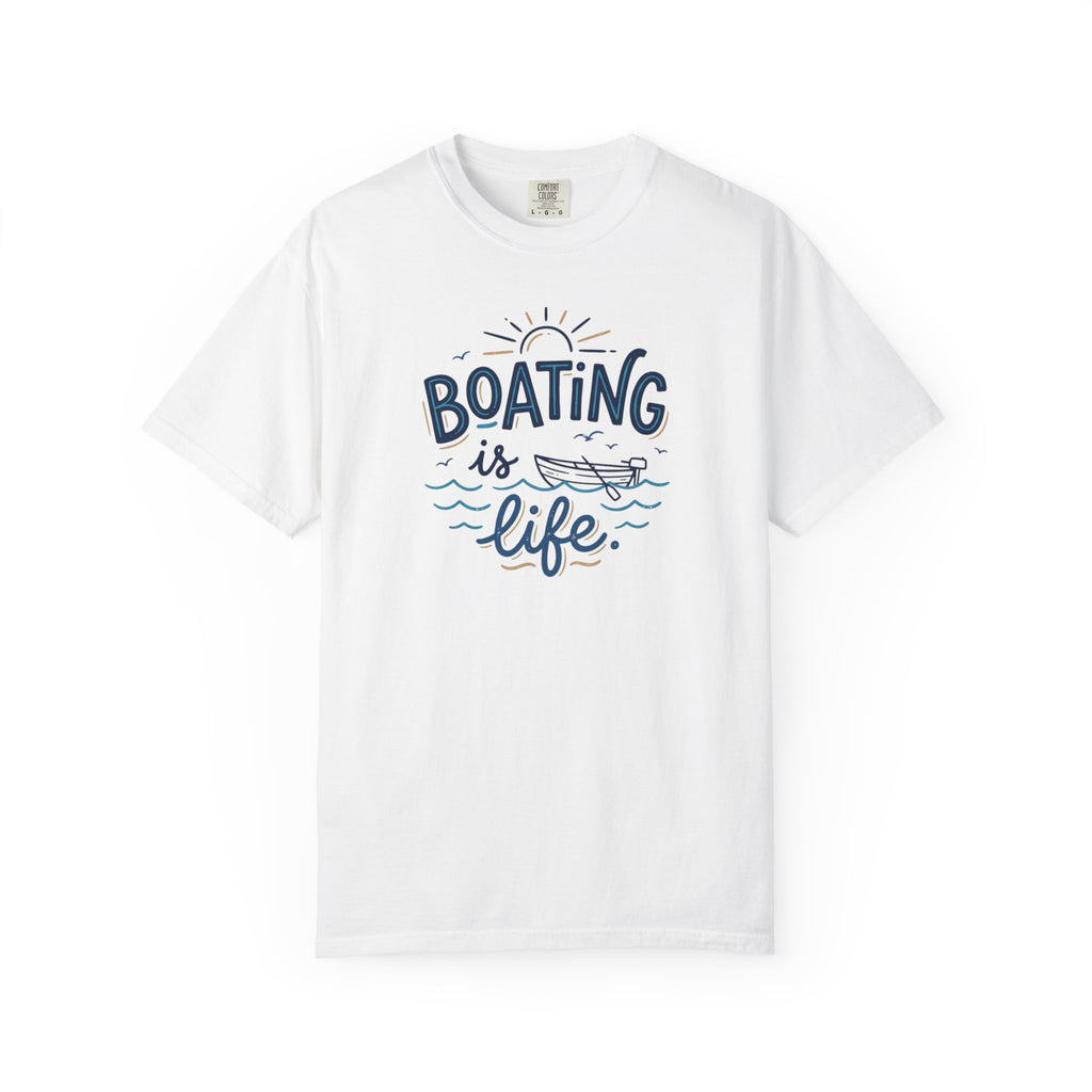 Boating Is Life Illustration T-Shirt | Boat, Lake Lover Tee