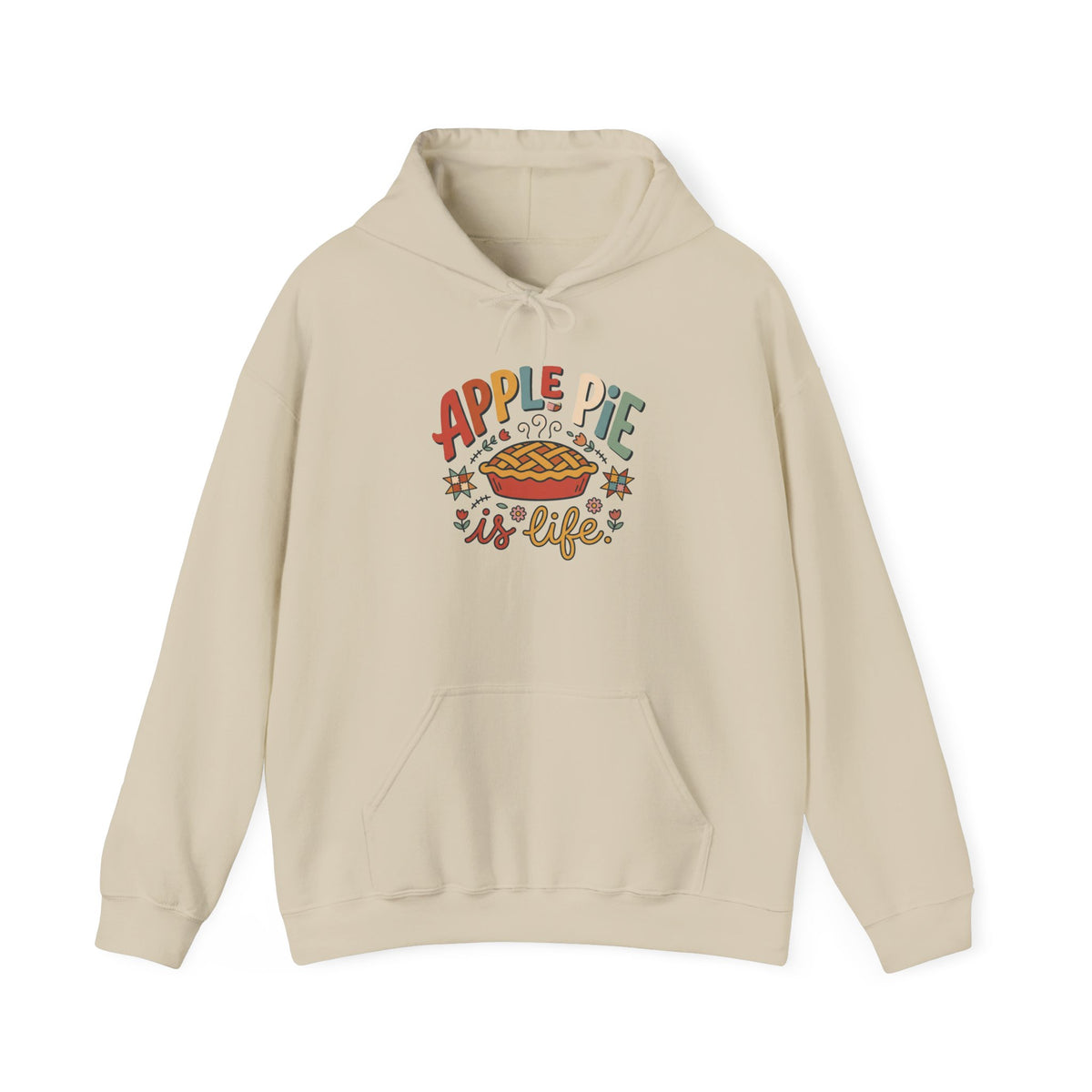 Apple Pie Is Life Graphic Hoodie | Pie Lover, Cozy Fall Sweatshirt