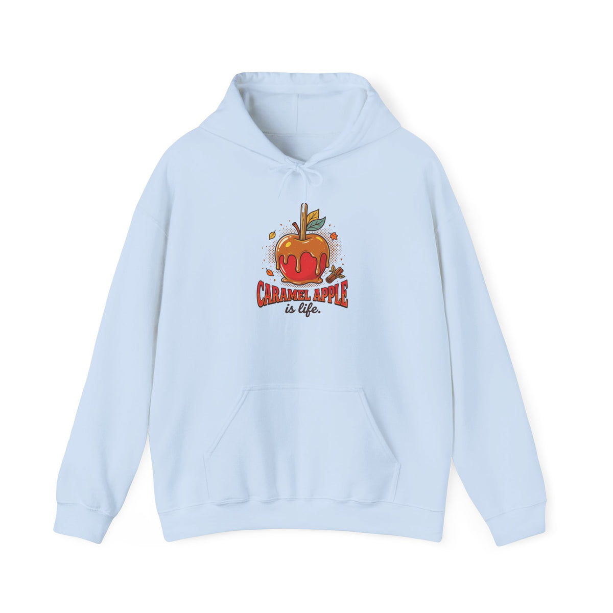 Caramel Apple Is Life Graphic Hoodie | Apple Lover, Cozy Fall Sweatshirt