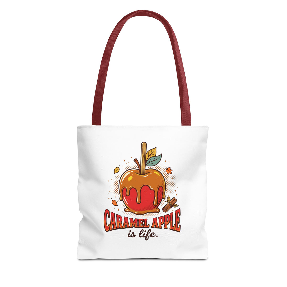 Caramel Apple Is Life Tote Bag | Apple Lover, Cozy Fall Bag