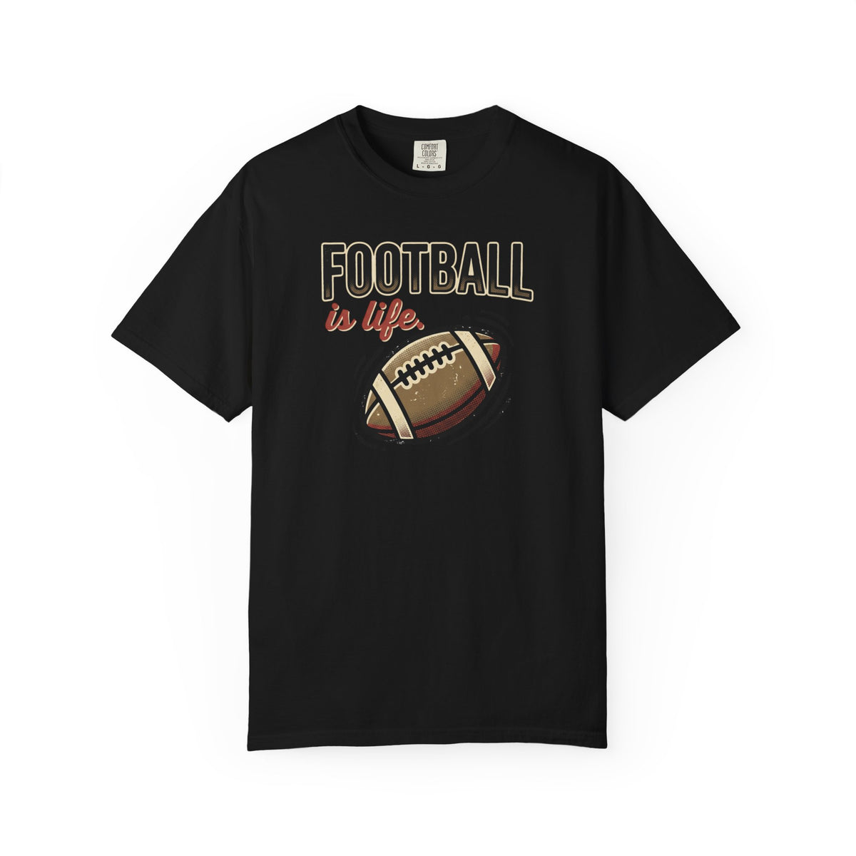 Football Is Life Illustration T-Shirt | Game Day, Football Lover Tee