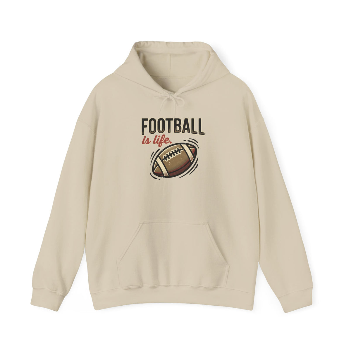 Football Is Life Graphic Hoodie | Football Lover, Game Day Sweatshirt