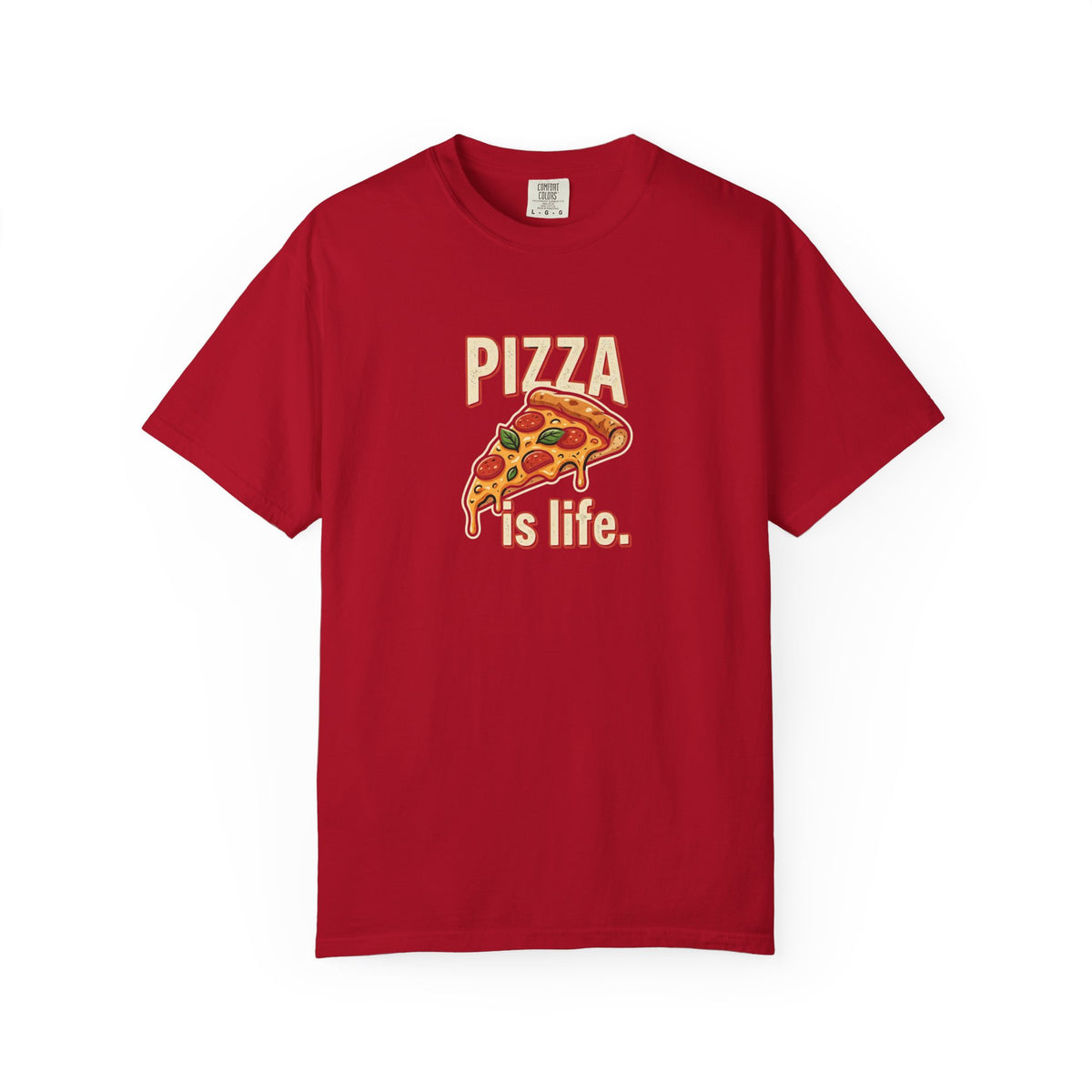 Pizza Is Life slice graphic T-shirt | Pizza Lover Tee