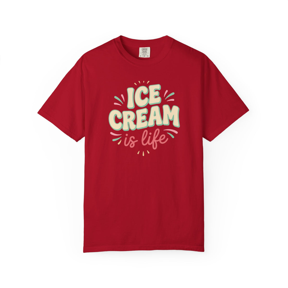 Ice Cream Is Life Illustration T-Shirt | Sweet Treat, Ice Cream Lover Tee