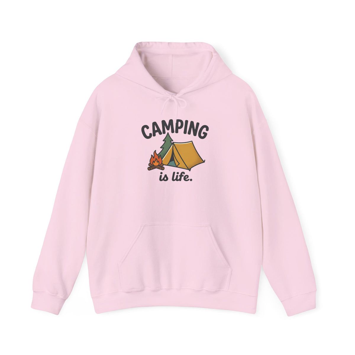 Camping Is Life Graphic Hoodie | Outdoor Lover, Cozy Camping Sweatshirt