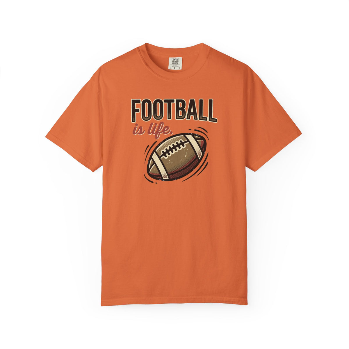 Football Is Life Illustration T-Shirt | Game Day, Football Lover Tee