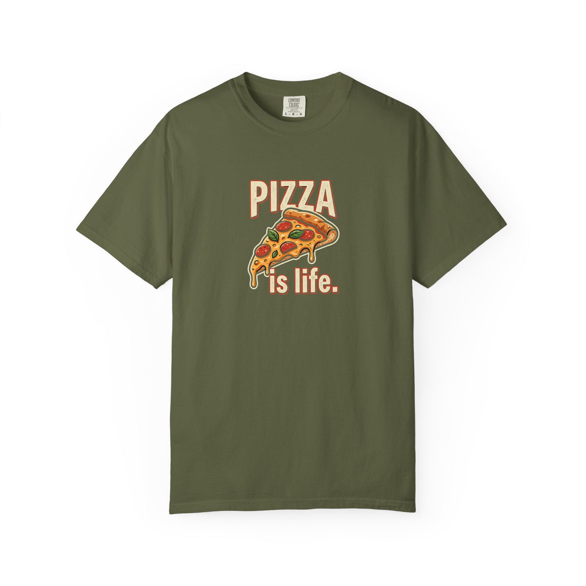 Pizza Is Life slice graphic T-shirt | Pizza Lover Tee