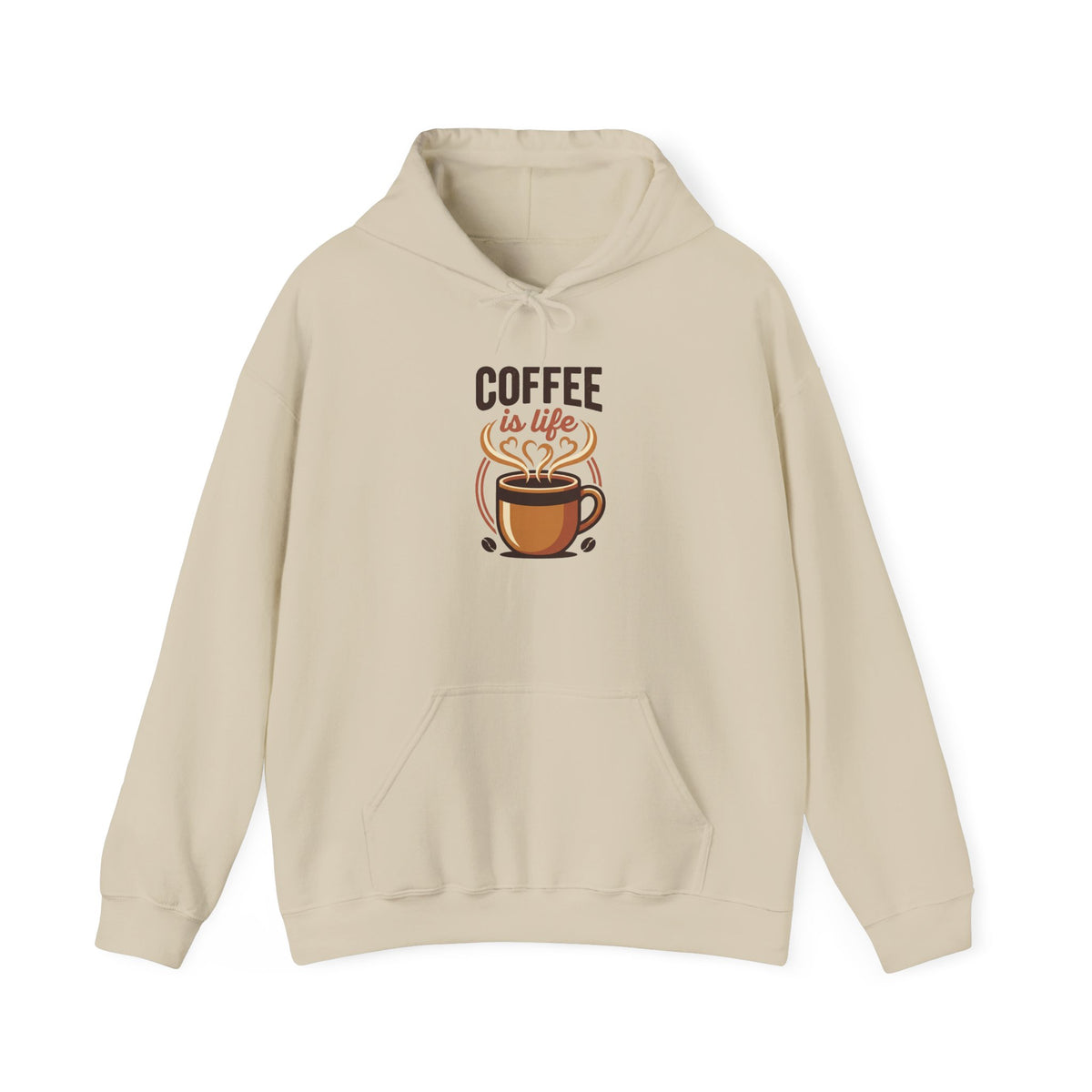Coffee Is Life Graphic Hoodie | Coffee Lover, Cozy Caffeine Sweatshirt