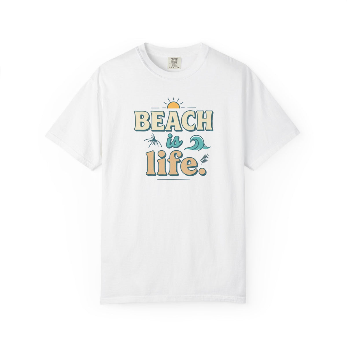 Beach Is Life Illustration T-Shirt | Ocean, Beach Lover Tee