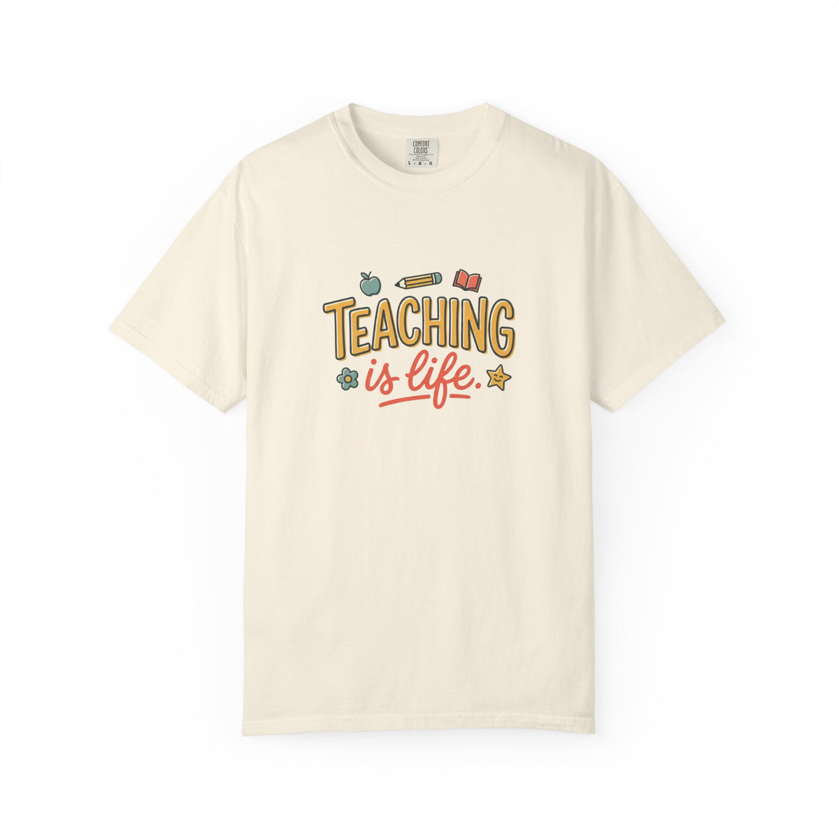 Teaching Is Life Illustration T-Shirt | Teacher, Educator Tee