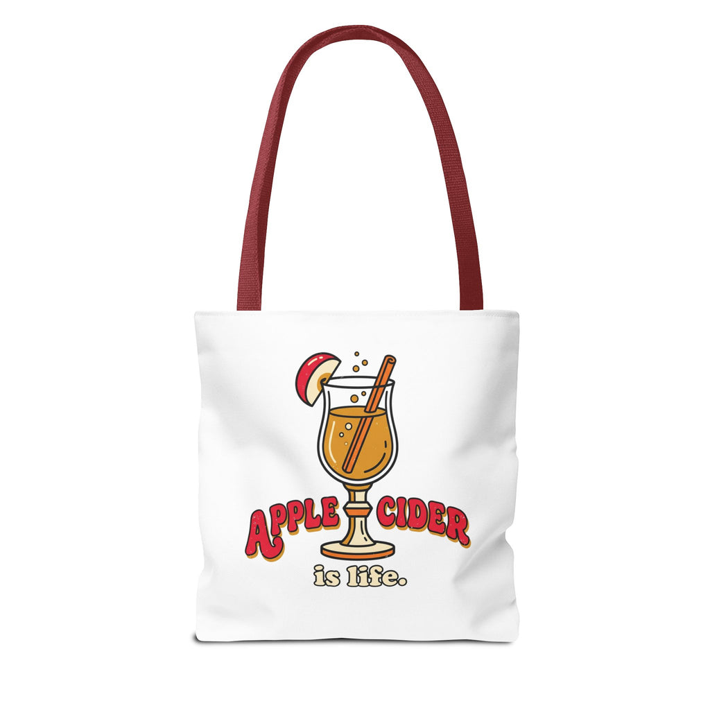 Apple Cider Is Life Tote Bag | Cider Lover, Cozy Fall Bag