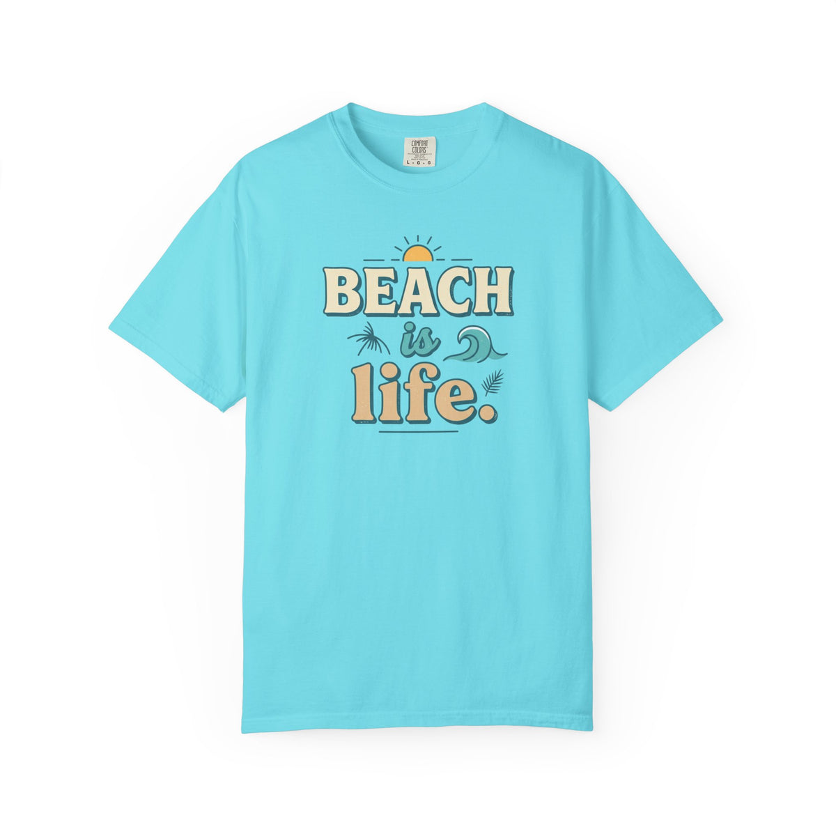 Beach Is Life Illustration T-Shirt | Ocean, Beach Lover Tee