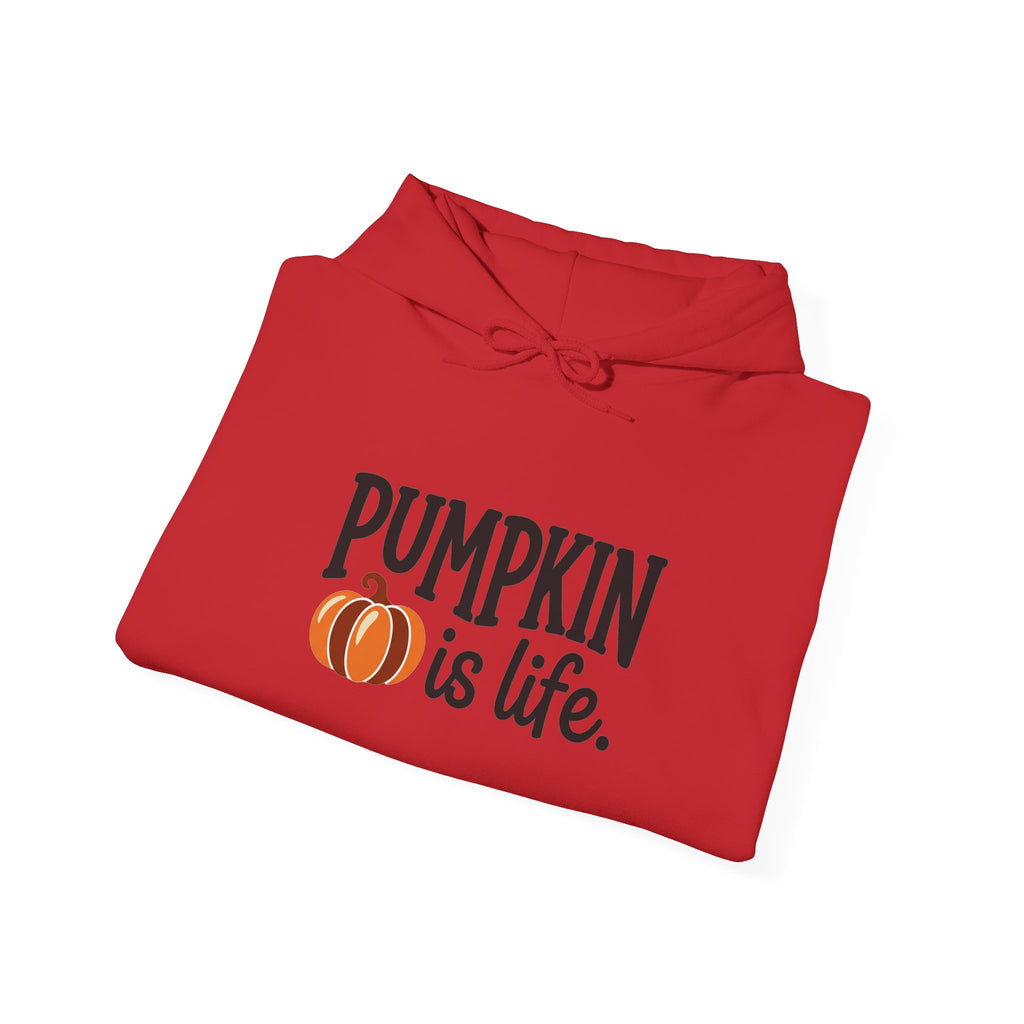 Pumpkin Is Life Graphic Hoodie | Pumpkin Lover, Cozy Fall Sweatshirt