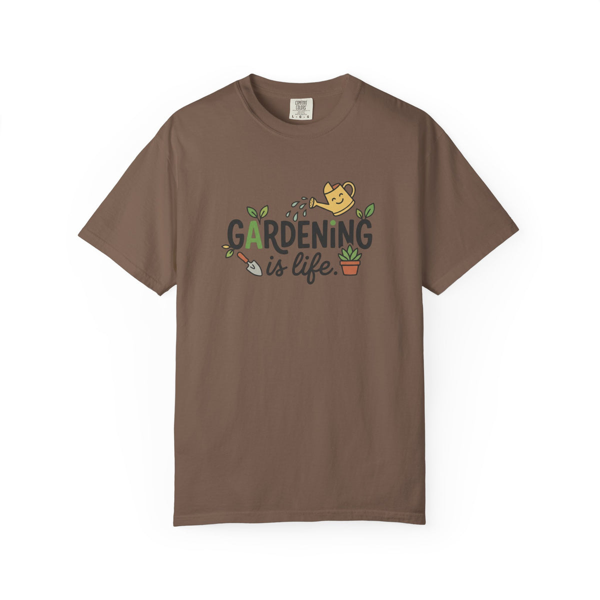 Gardening Is Life Illustration T-Shirt | Garden Lover, Gardener Tee