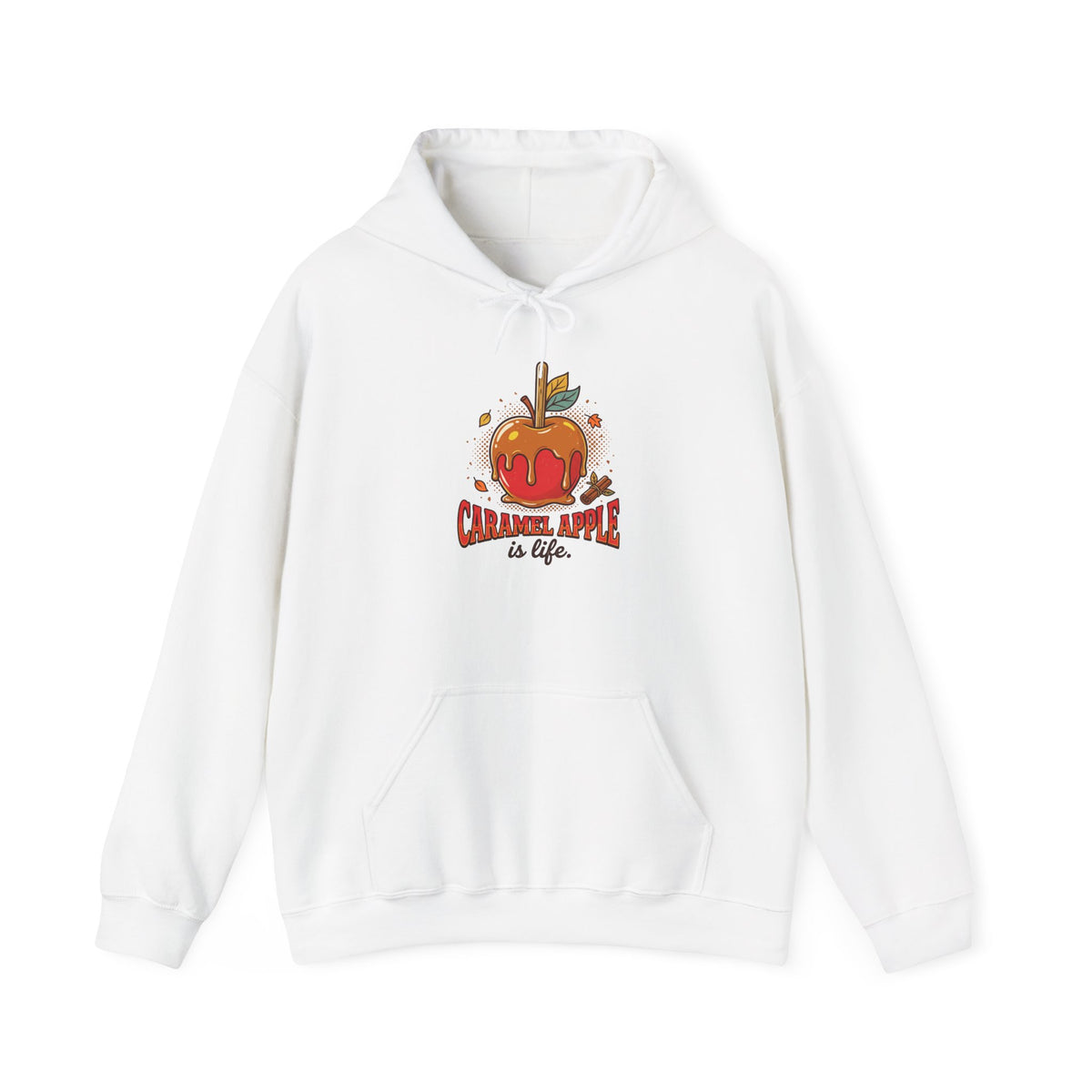Caramel Apple Is Life Graphic Hoodie | Apple Lover, Cozy Fall Sweatshirt