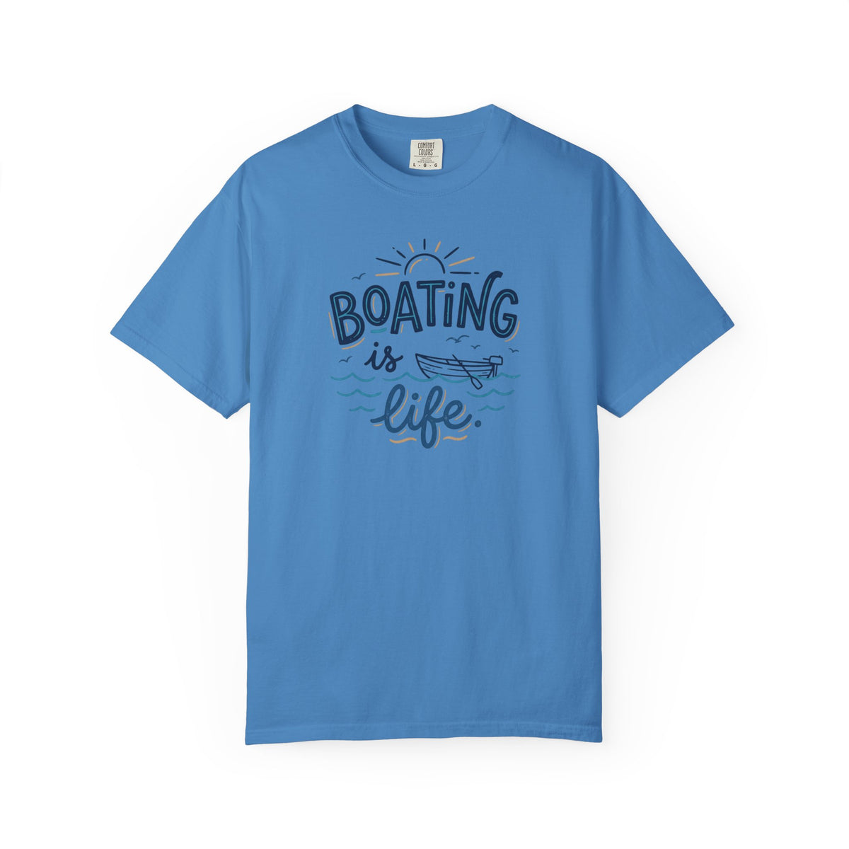 Boating Is Life Illustration T-Shirt | Boat, Lake Lover Tee
