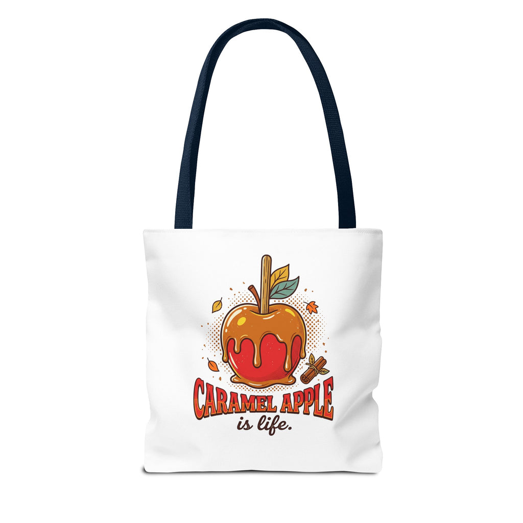 Caramel Apple Is Life Tote Bag | Apple Lover, Cozy Fall Bag