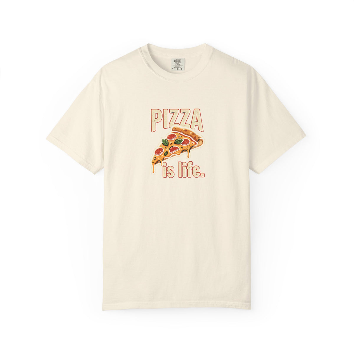 Pizza Is Life slice graphic T-shirt | Pizza Lover Tee