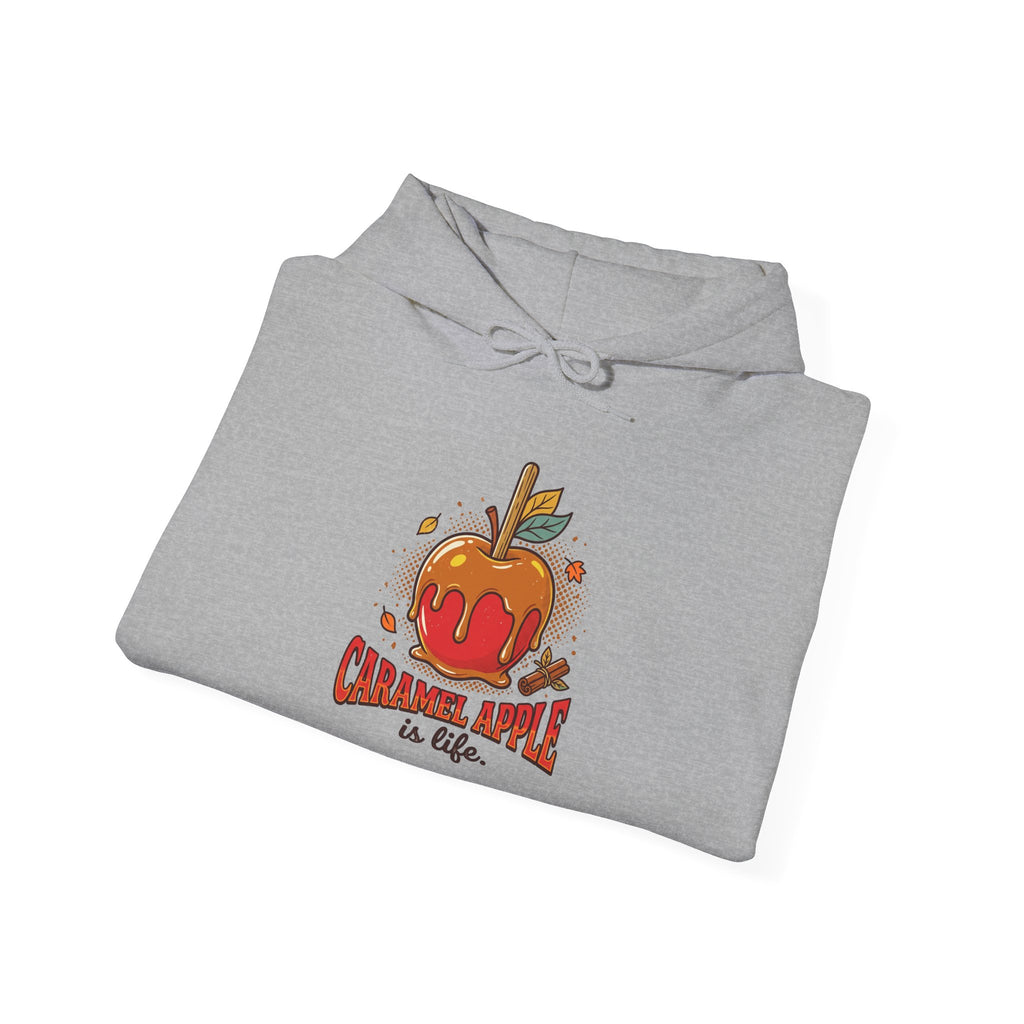 Caramel Apple Is Life Graphic Hoodie | Apple Lover, Cozy Fall Sweatshirt