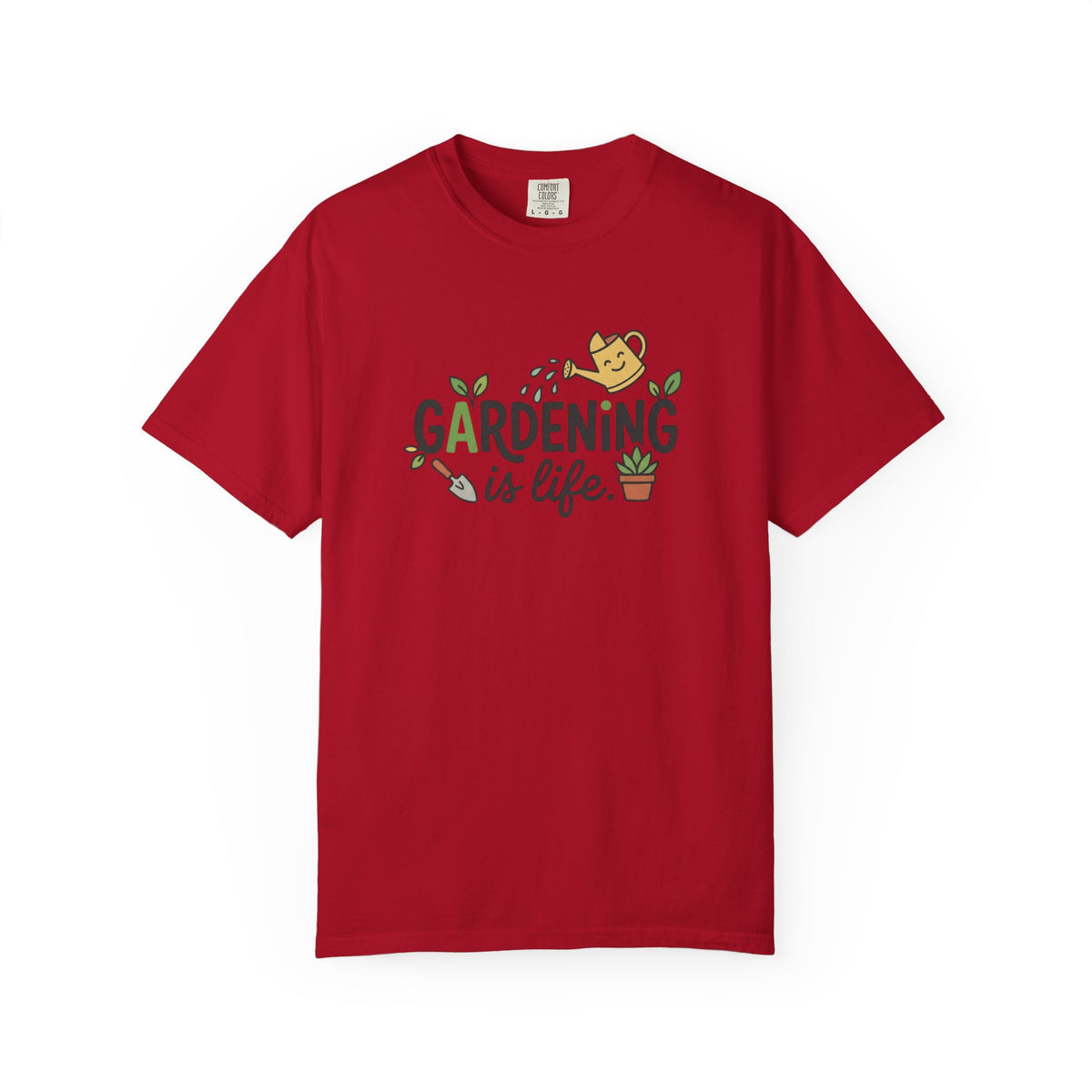 Gardening Is Life Illustration T-Shirt | Garden Lover, Gardener Tee