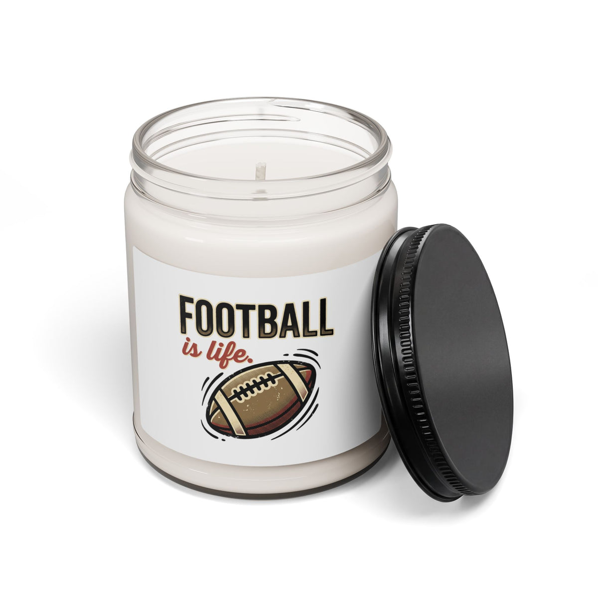 Football Is Life Scented Candle | Game Day Home Decor, Football Lover Gift