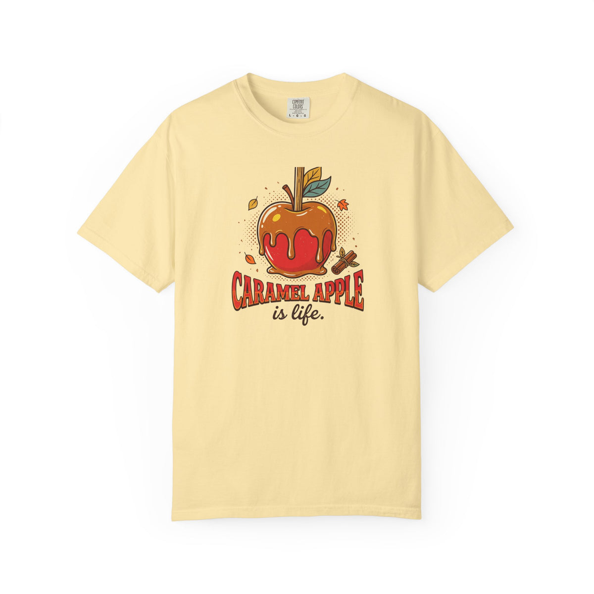 Caramel Apple Is Life Illustration T-Shirt | Fall Treat, Apple Lover Tee