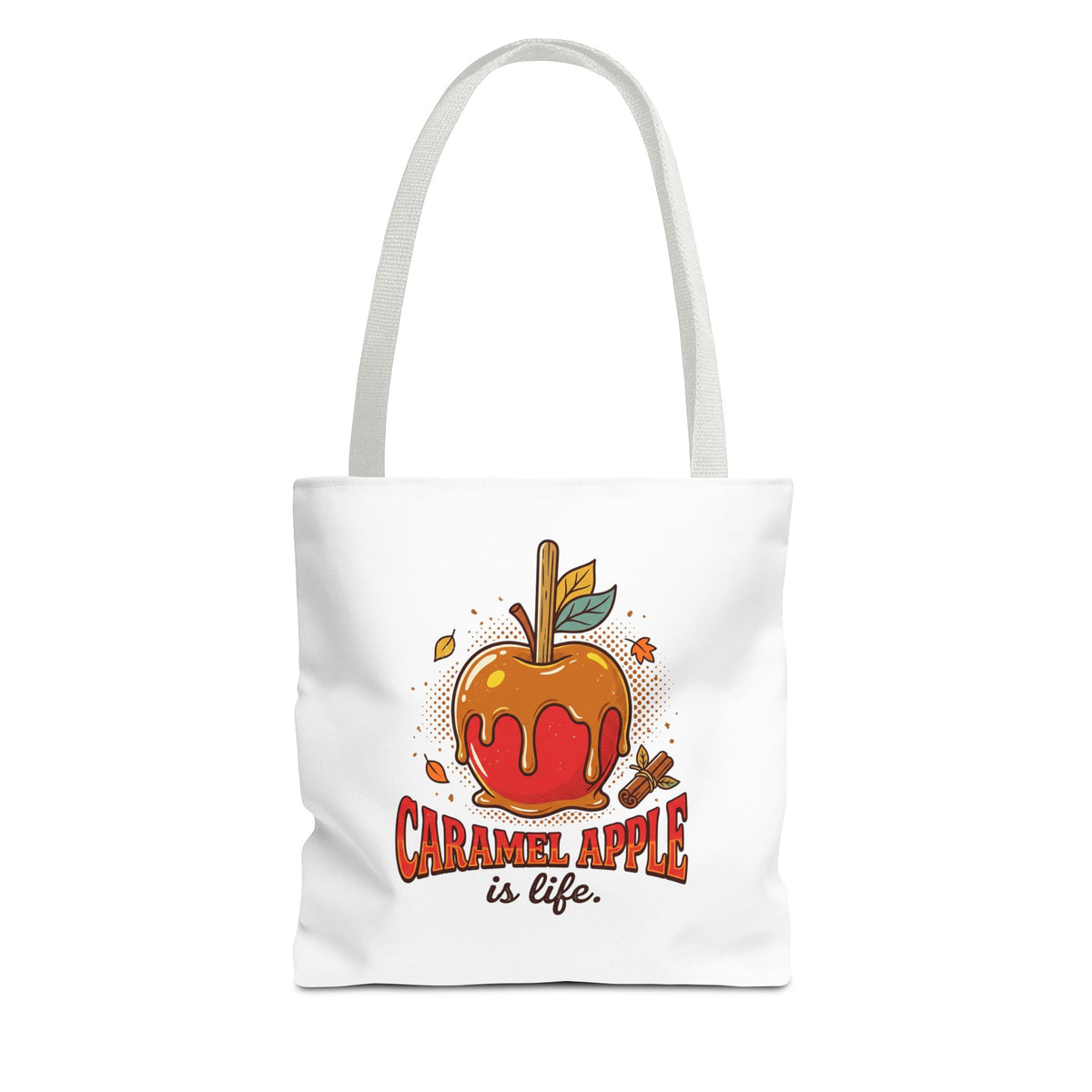 Caramel Apple Is Life Tote Bag | Apple Lover, Cozy Fall Bag