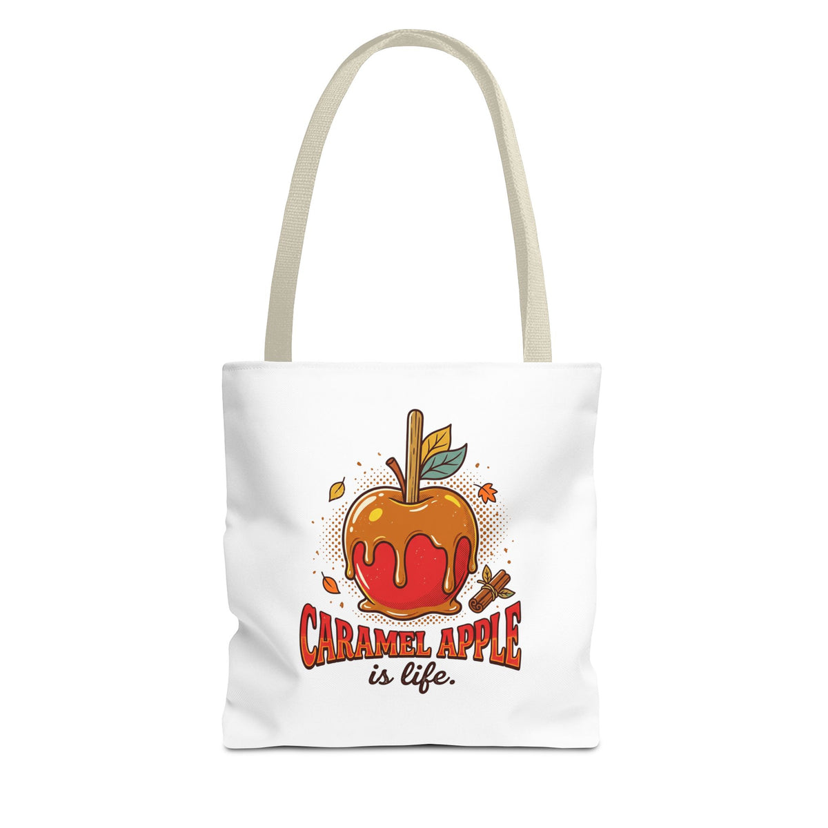 Caramel Apple Is Life Tote Bag | Apple Lover, Cozy Fall Bag