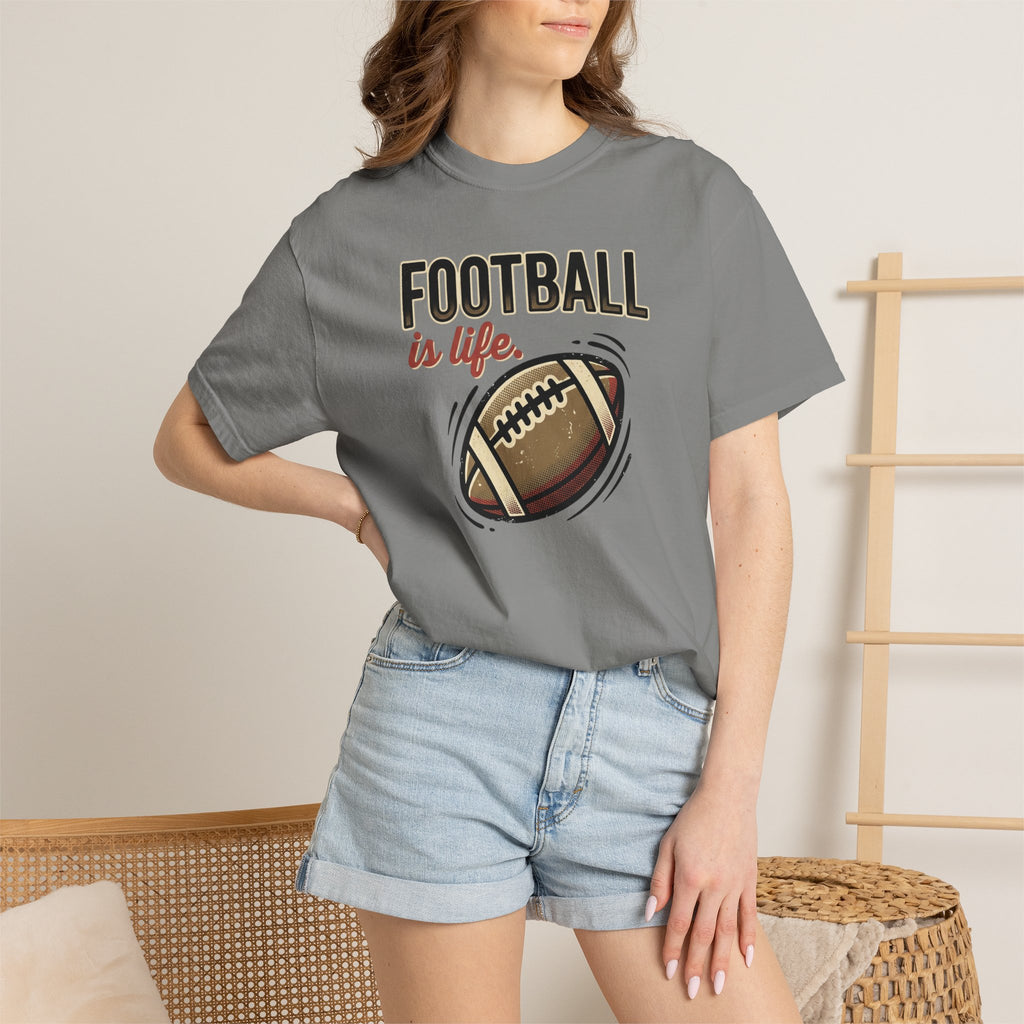 Football Is Life Illustration T-Shirt | Game Day, Football Lover Tee
