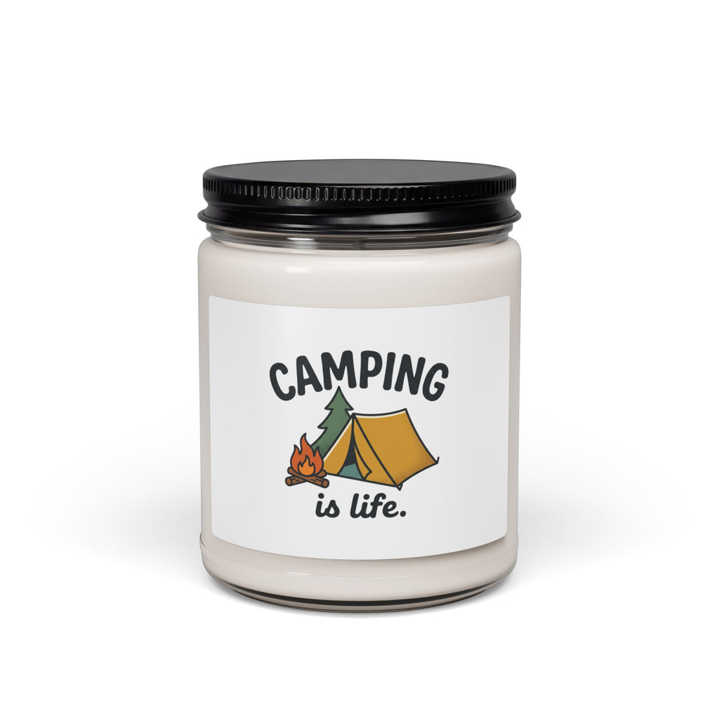Camping Is Life Scented Candle | Cozy Cabin Decor, Camping Lover Gift