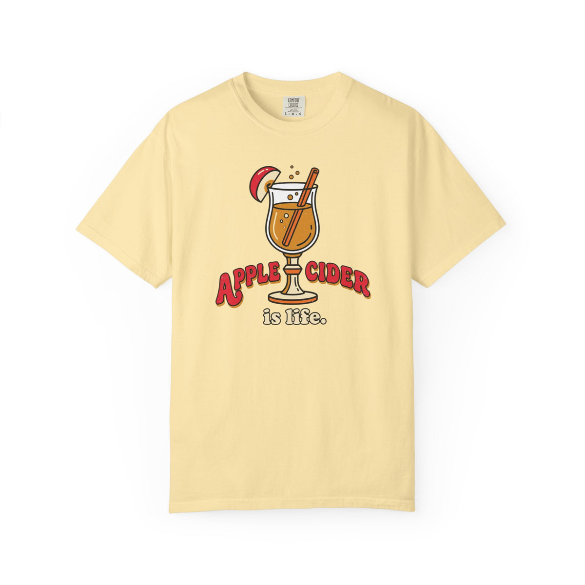 Apple Cider Is Life Illustration T-Shirt | Fall Drink, Cider Lover Tee
