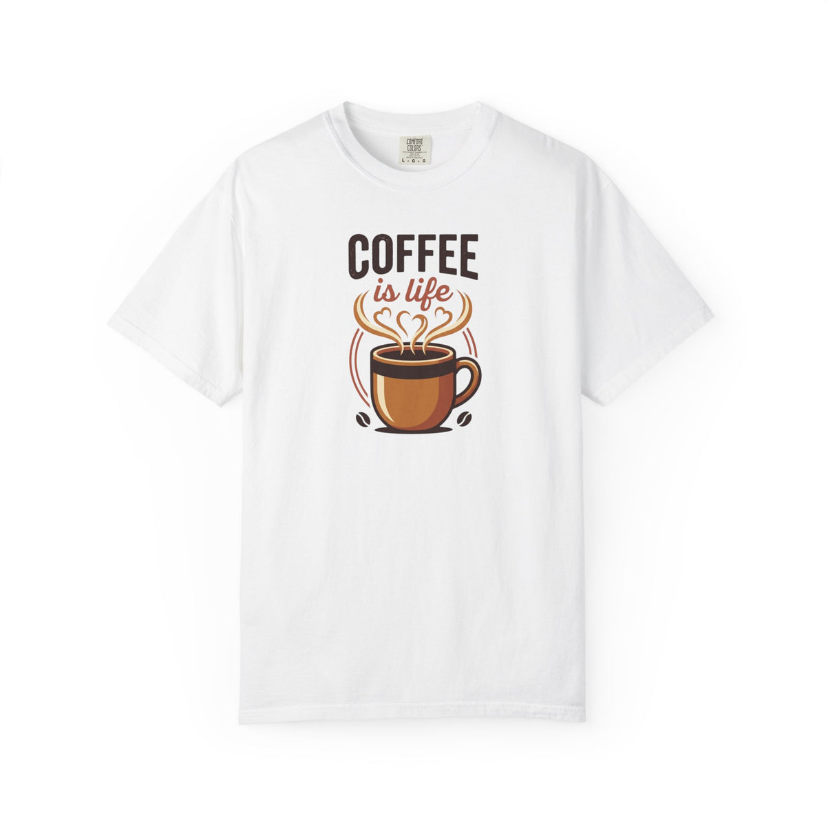 Coffee Is Life cup illustration T-Shirt | Caffeine, Coffee Lover Tee